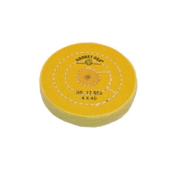 4" Diameter Chemkote Yellow Buffs with Shellac Center (632804114466)