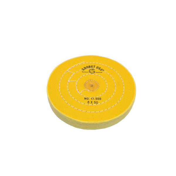 6" Diameter Chemkote Yellow Buffs with Shellac Center (632839110690)