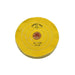 6" Diameter Chemkote Yellow Buffs with Leather Center (633036865570)