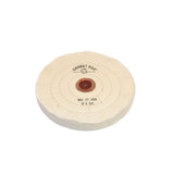 6" Dia. Stitch Type Finex Muslin Buffs with Leather Centers (636230336546)