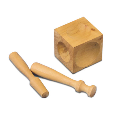 Wood Dapping Block and Punches (1381589811234)