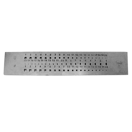 Assorted Hole Tool Steel Draw Plate U (1476182114338)