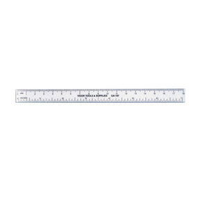 Opaque White Plastic Rule (1589266448418)