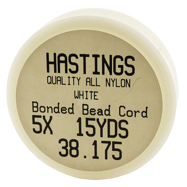 Hastings White Nylon Cord Flat Spools F-5 (0.55mm) - 15 yd