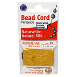 #12 Natural Silk Amber Bead Cord