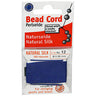 #12 Natural Silk Dark Blue Bead Cord