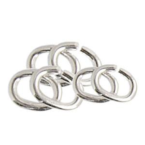 Sterling Silver Oval Jump Rings - 6.90 x 4.80 x 0.81 mm (558771994658)