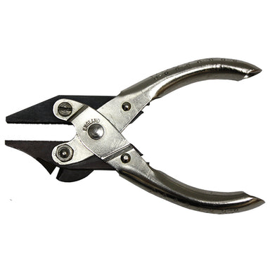 Grobet USA Parallel Action Pliers, Light, Flat Nose, Smooth, 5
