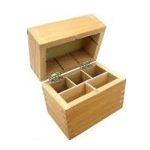 Wood Case for Test Acids - 5 Compartments (87608295439)