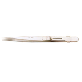 Stainless Steel Slide-Lock Economy Diamond Tweezers (1870831321122)