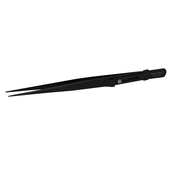 Fine Carbon Steel Cross-Locking Slide-Lock Tweezers with Black Finish (3930676166690)