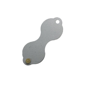 Silver PVC Small Round Ring Tags (3662499708962)