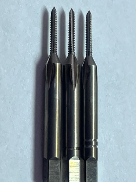 Set of 3 Tool Steel Tap 1.30mm