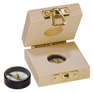 Precision Compass in Wooden Case