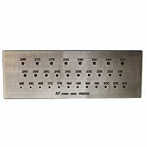 Drawplate with 30 Holes 1.55 to 3.00mm