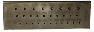 Drawplate with 30 Holes 1.10 to 4.00mm