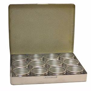 Aluminum Hinged Box with 12 Containers (10567291727)