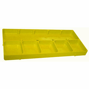 6 Compartment Yellow Shop Tray (10567318031)