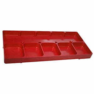 6 Compartment Red Shop Tray (10567318095)