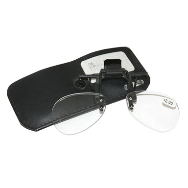2.5x Clip-on Eyeglass Magnifier, clips on eyeglasses – HeadBandMagnifier