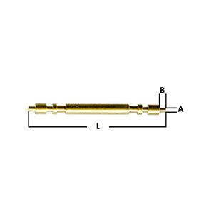 Prestige Swiss Quality 1.80 mm Yellow Double Flanged Spring Bar -single piece (198094061583)