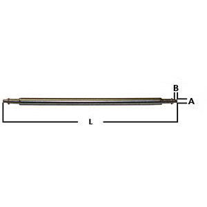 1.30 mm Nickel Silver Flanged Spring Bars - pkg of 12 (193836646415)