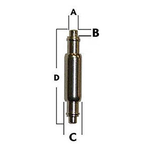 Security Flanged Stainless Steel Spring Bars (123614134287)