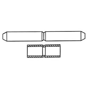 Tubes with Matching Pins & Central Notch PKG 10 (137303752719)