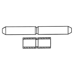 Tubes with Matching Pins & Central Notch PKG 10 (137303752719)