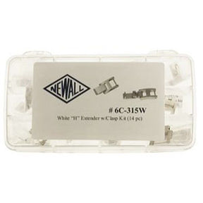 Stainless Steel Single Channel Clasp Assortment with H Extenders (533501313058)
