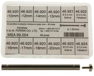 1.50 mm Pressure Bar Assortment (Gucci Style Rivet Bars) - Swiss Made (199794556943)