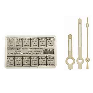 Nickel Baton Luminous Watch Hand Assortment - 6 to 10mm (1372720037922)