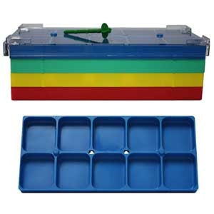 10 Compartment Blue Shop Tray (10567319247)