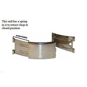 3 Fold Extendable Rado Style Center Catch Foldover Buckle (534365241378)