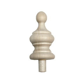Wood Finial 1 3/4" x 2 1/2" (10567712463)