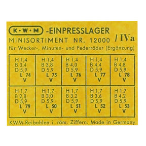 Alarm Centre Wheel and Barrel Arbor Supplemental Bushing Assortment (10567554767)