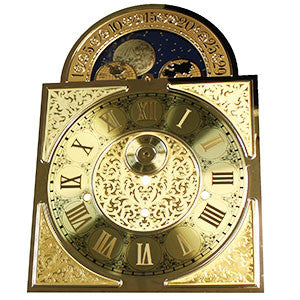 Moon Dial with Seconds Bit Roman Hermle 461, 1161 (10591464783)