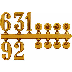 13/16" Arabic of 3-6-9-12 & Dots (10567729103)