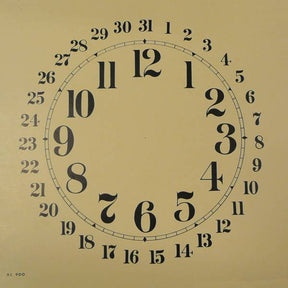 Arabic Ivory 9 inch Calendar Dial (10567764943)