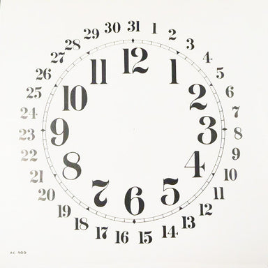 Arabic White 9" Calendar Dial (10567765455)
