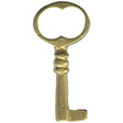 Clock Door Key Blank Brass 2 1/2 (10591830415)