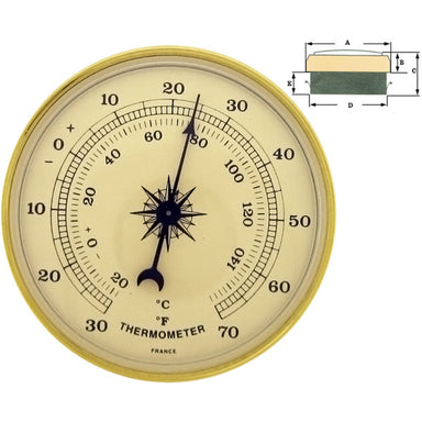 Fit Up Thermometer 2 3/4" (10591869967)