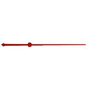 Fine Pointed Style Sweep Second Hand 4 3/8"