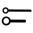 Black Rounded Baton Hour & Minute Hands 1" for Push-On