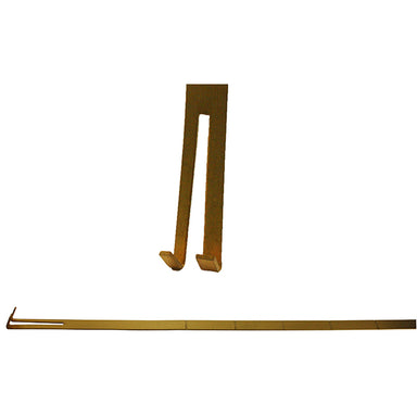 Quartz Pendulum Rod Fork End - 16" Overall length