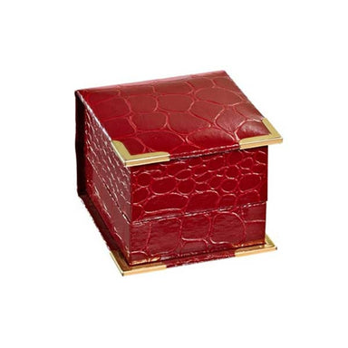 BX-4100-4-R Red Croco Grain Ring Box (9290743684)