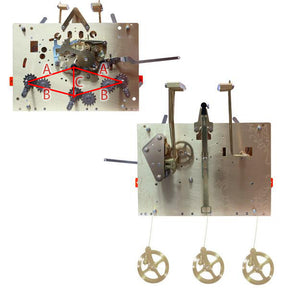 Hermle Clock Movement 1161-850BS (10593252559)