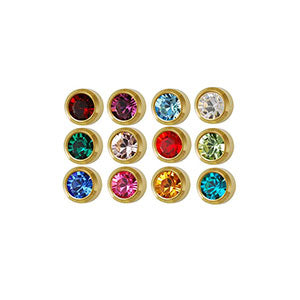 2 mm Mini Bezel Birthstone Stud Assortment (550578815010)