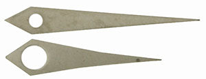 Gruen® Pair of Hands HD-GRU46 , white dauphin pitched, length of min hand 12.00 mm (click here to see the calibers)