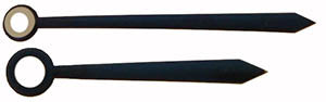 Gruen® Pair of Hands HD-GRU49 , blue baton pointed, length of min hand 12.00 mm (click here to see the calibers)